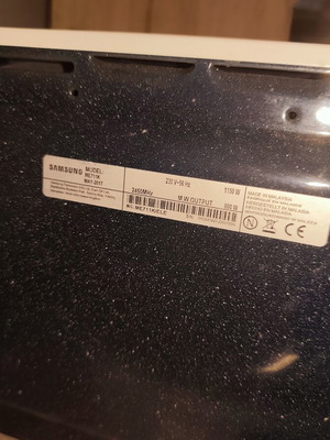 Samsung ME711K Solo MWO microwave oven 800W, 20L