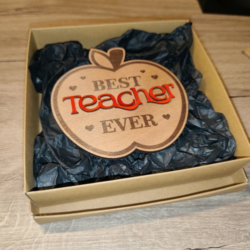 Wooden handmade decorative stand Best Teacher Ever new