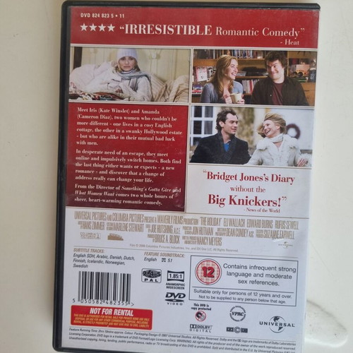 The Holiday DVD, romantic comedy film by Nancy Meyers