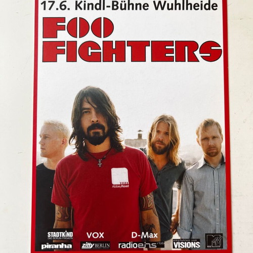Foo Fighters 2008 Postcard like new