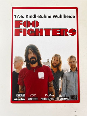 Foo Fighters 2008 Postcard like new