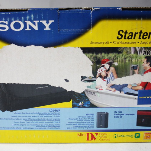 Sony Starter Accessory Kit ACC DVP Handycam με μπαταρία NP FP50 και Mini DV ταινία