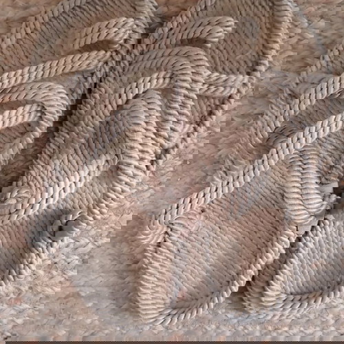 Nak σχοινένια πέδιλα μεταχειρισμένα, μπεζ, νούμερο 39