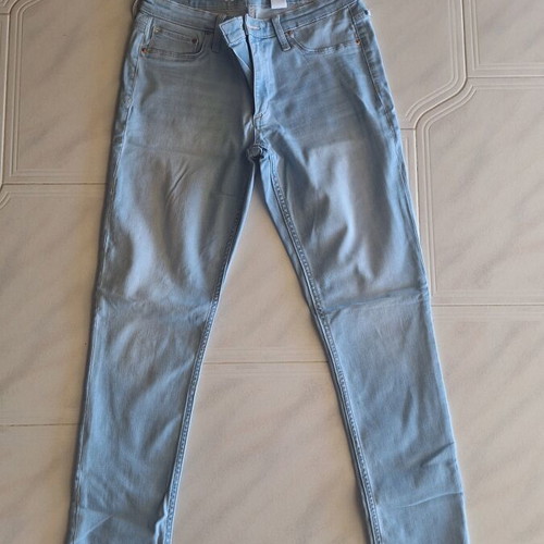 H&M Super Soft Skinny Jeans size 12-13 years light turquoise like new