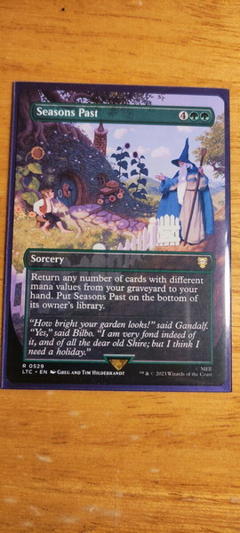 Seasons Past. Lord of the Rings- Tales of Middle Earth. Magic the Gathering
