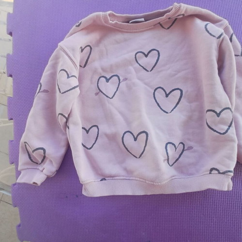 Zara sweatshirt for girl 3 to 4 years used, pink