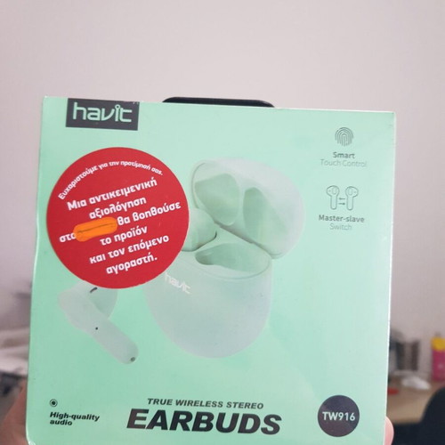 Havit TW916 Earbuds new, available in white and green
