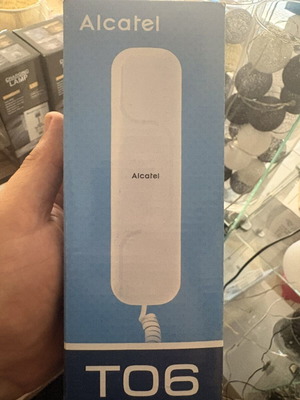 Alcatel T06 Wired Fix Phone new, white