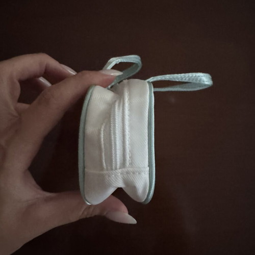 Dior Beauty white cosmetic bag with blue details new