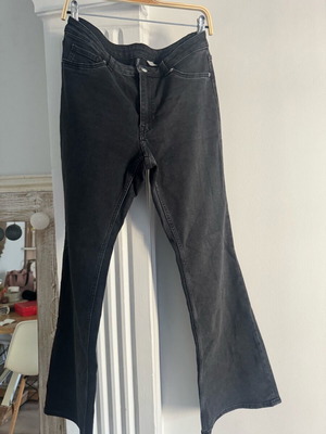 Τζιν παντελόνι καμπάνα μεταχειρισμένο H&M μαύρο μέγεθος XL