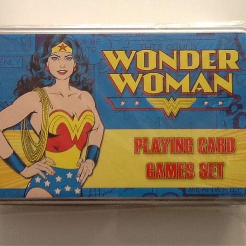 Wonder Woman Playing Card Games Set New In Collectible Tin Box
