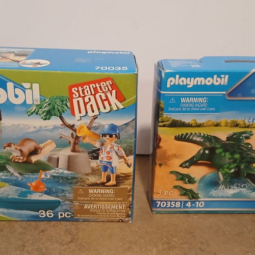 Playmobil Starter Pack Canoe School and Alligator with Babies new
