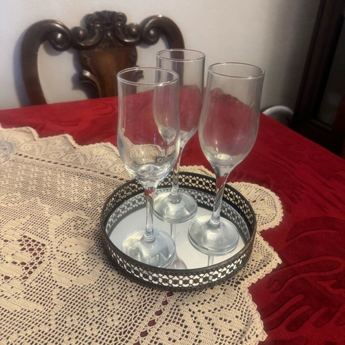 Vintage champagne glasses like new, set of 3