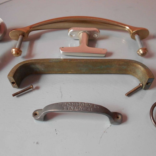 Metal door accessories used, wooden doors, 50 cm handle, knobs