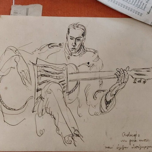 Pen Drawing by S. Vasileiou used, artwork