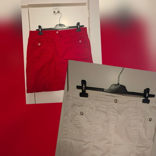 Bhs skirts like new, red and white, size XXL