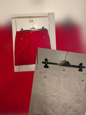 Bhs skirts like new, red and white, size XXL