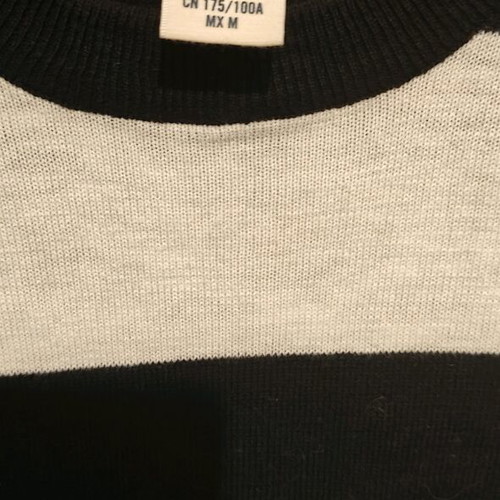 H&M men's striped pullover size Medium like new