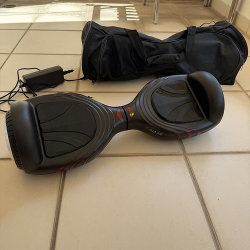 Hoverboard T-SLIDE black with charger and carrying bag, like new
