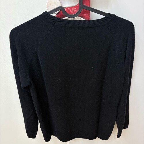 Zara black pullover with pearls like new