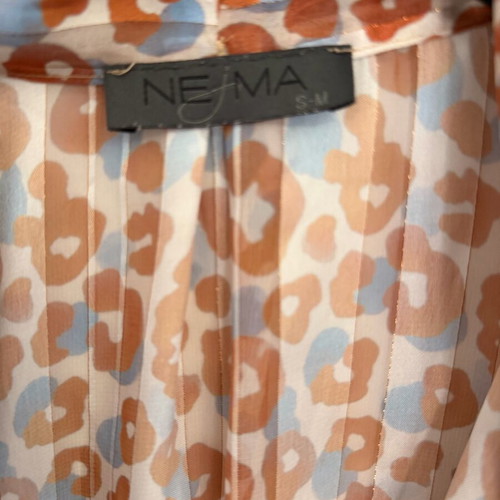 Nejma Leopard Print Wrap Shirt like new, size S/M