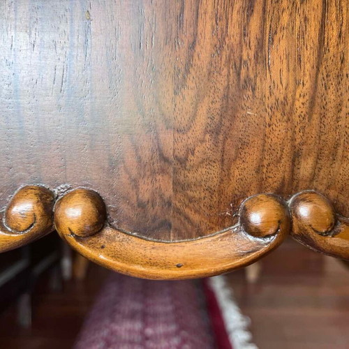 Neoclassical style dining set used with 6 solid wood chairs