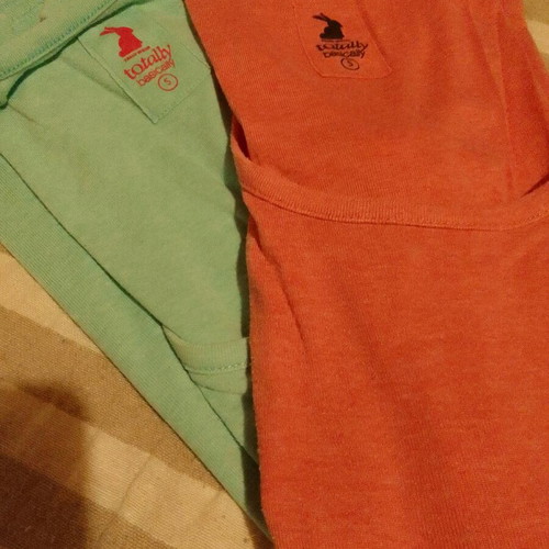 Women's tank tops used, pack of 2, size S, pink and turquoise
