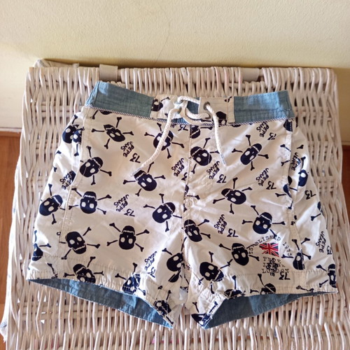 Pepe Jeans London swimwear for 6 years old, used, white and blue