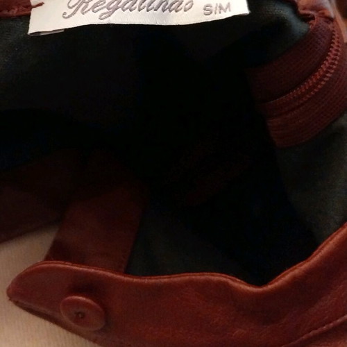 Regalinas women's leather dress like new, size M, brown
