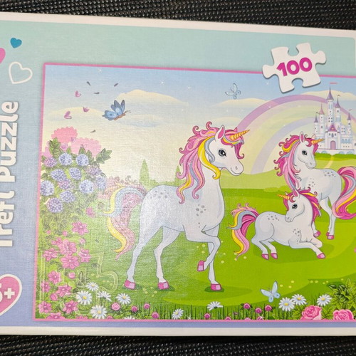 Unicorn puzzle 100 pieces like new, box only