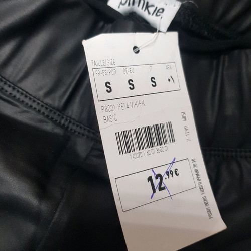 Pimki leggings new, size S, faux leather, black
