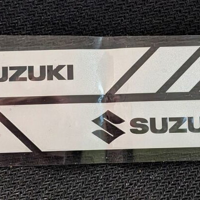 Suzuki S-Cross blue sticker with 2 white phosphorescent Suzuki stickers new