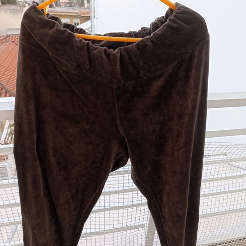 Velvet women's tracksuit used brown, size 4 with embroidery
