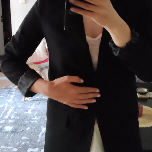 Black Jacket size 34 like new, slim fit