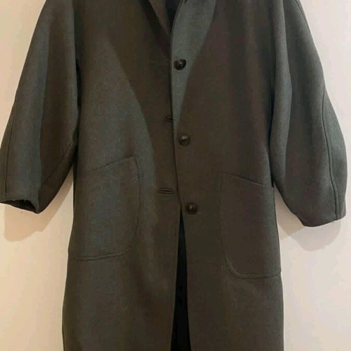 Zara wool coat with leather collar like new, size XS
