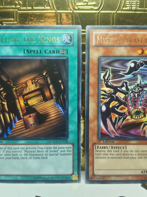 Mythical Beast of Serket and Temple of the Kings Yu-Gi-Oh! cards