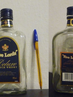 Μπουκάλι Five Lords Scotch whiskey μεταχειρισμένο, άδειο
