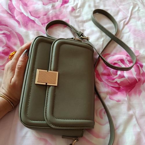 Crossbody bag new, olive green