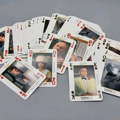 James Bond 007 playing cards new with 52 original images from first 10 films