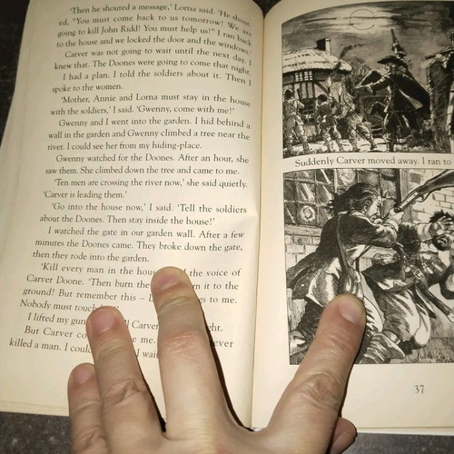 Lorna Doone book used, English short story, 63 pages