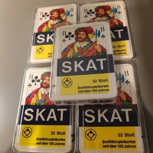 Skat playing cards new, pack of 5 sealed