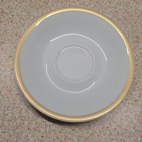 Versace Rosenthal Médaillon Méandre D'Or espresso cup set, porcelain, 2 pcs