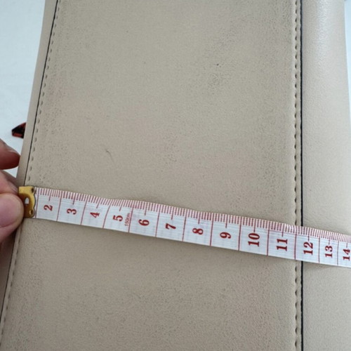 Bershka handbag used, beige with scarf on handle