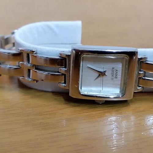 Anne Klein II Art Deco Tank Edition ladies watch like new, white and silver