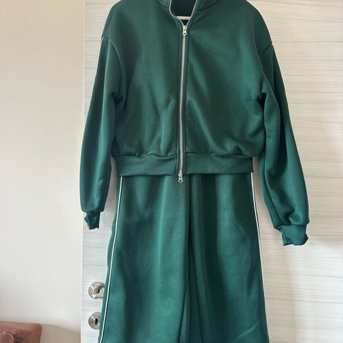 Shein Inawly 2pc tracksuit set dark green like new