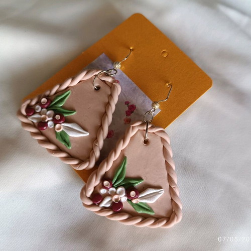 Handmade polymer clay earrings new