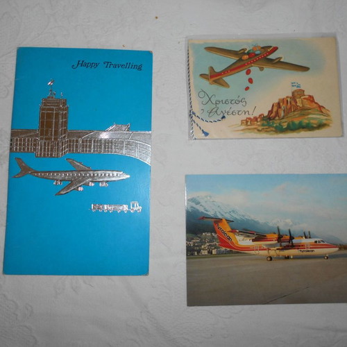 Airplanes used, pack of 5 cards