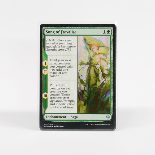 Magic The Gathering Song of Freyalise card near mint, Dominaria set