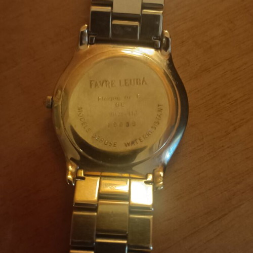 Favre Leuba FL wristwatch 1992 like new, gold color