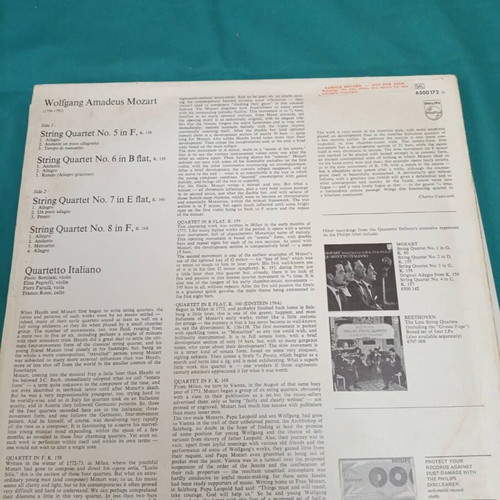 Mozart String Quartets K.158,159,160, and 168 like new